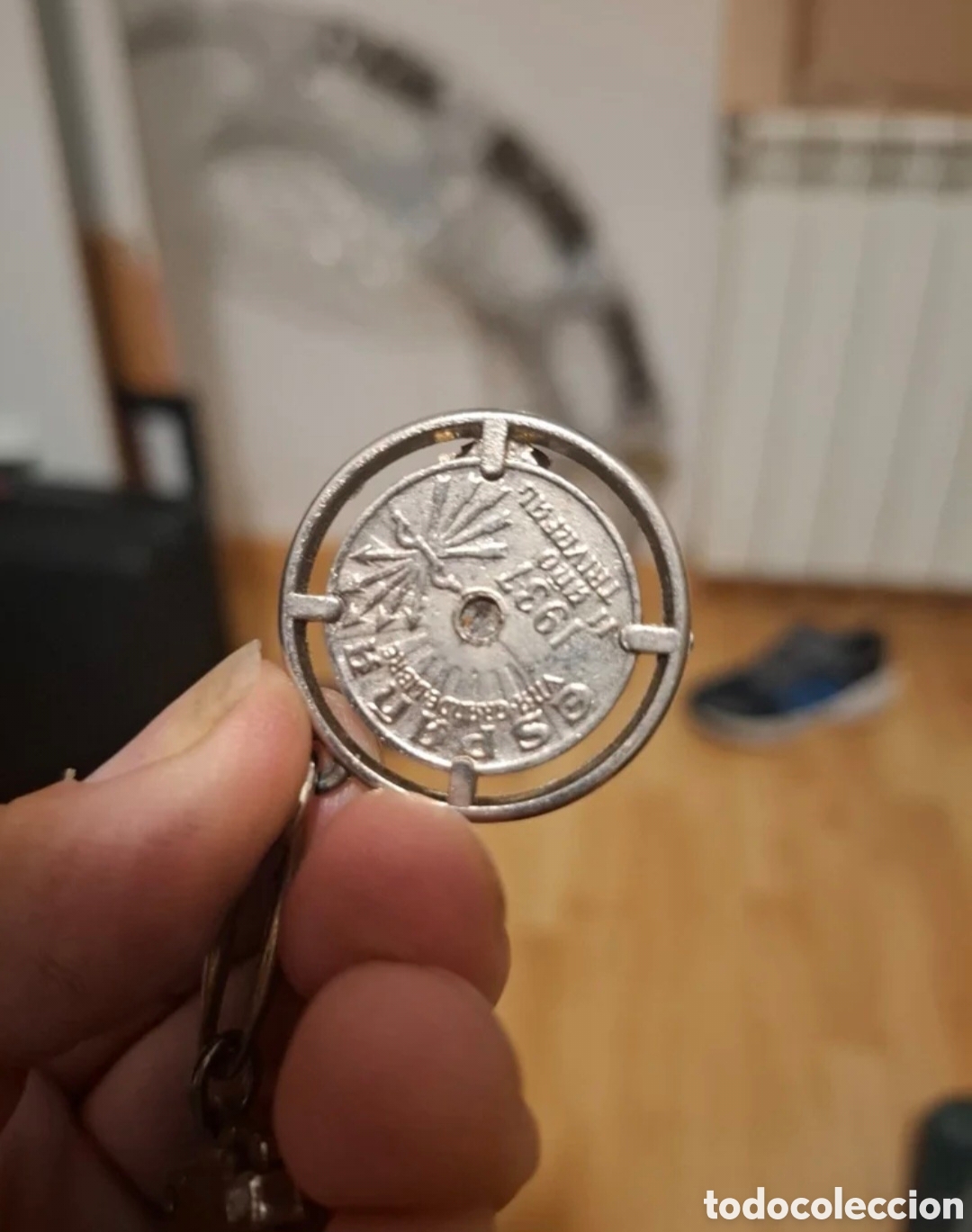 Materiale numismatico: Moneda 25 centimos 1937 sin agujero