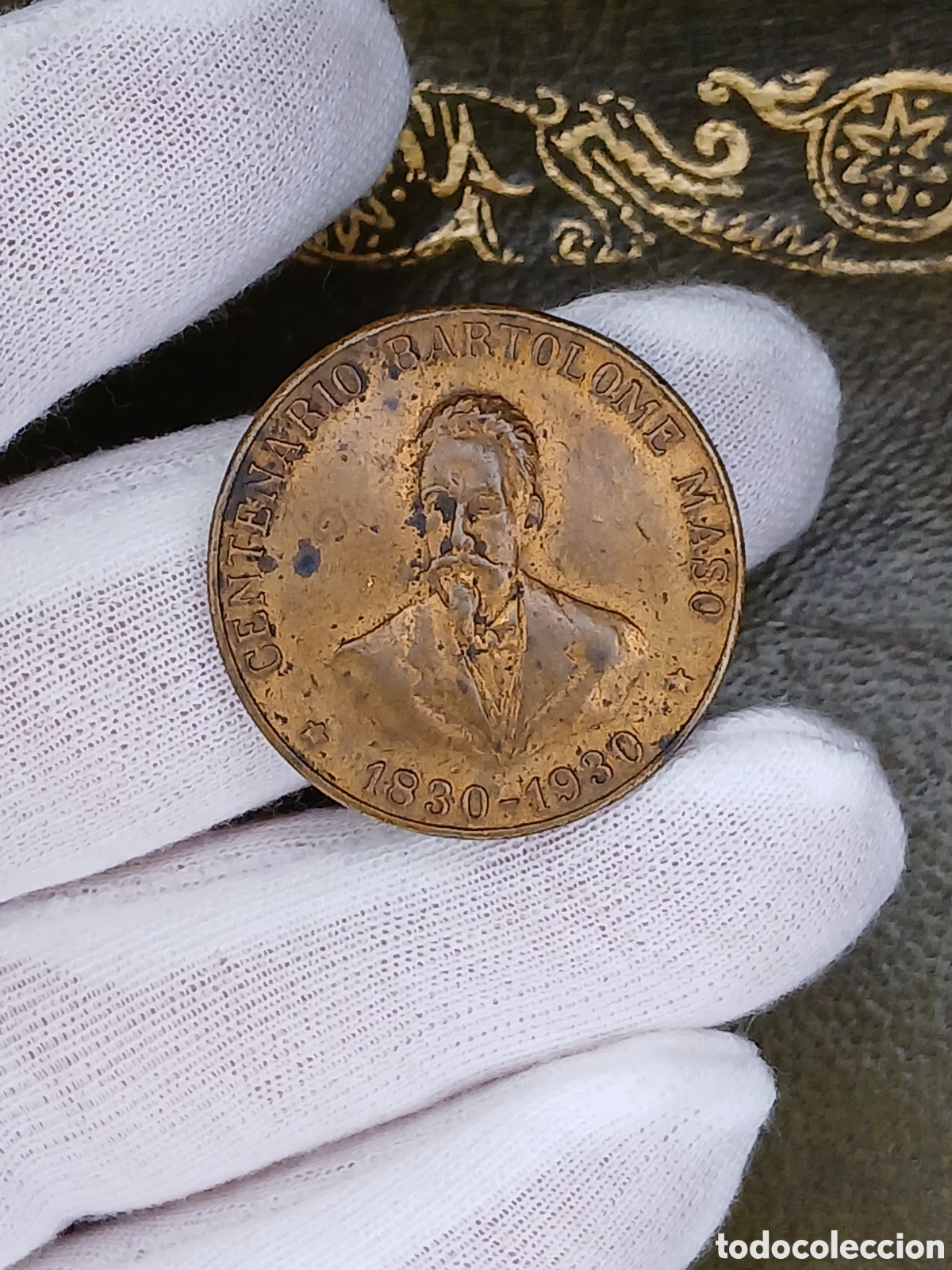 Material numism&aacute;tico: L168P8.Cuba,placa-medalla Logia Mazonica Bartolome Mazo