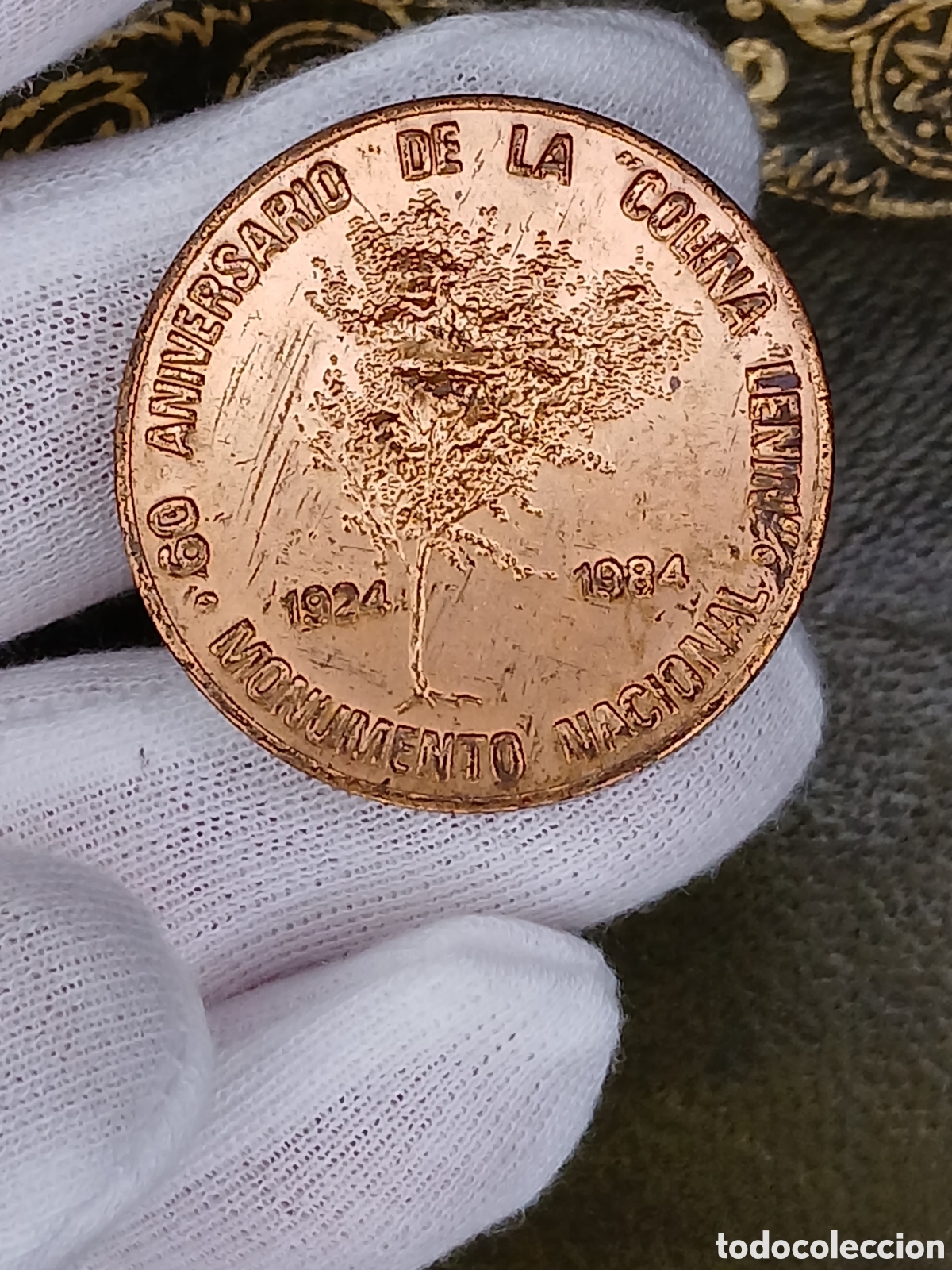Material numism&aacute;tico: L169P9.Cuba,placa-medalla Monumento Lenin