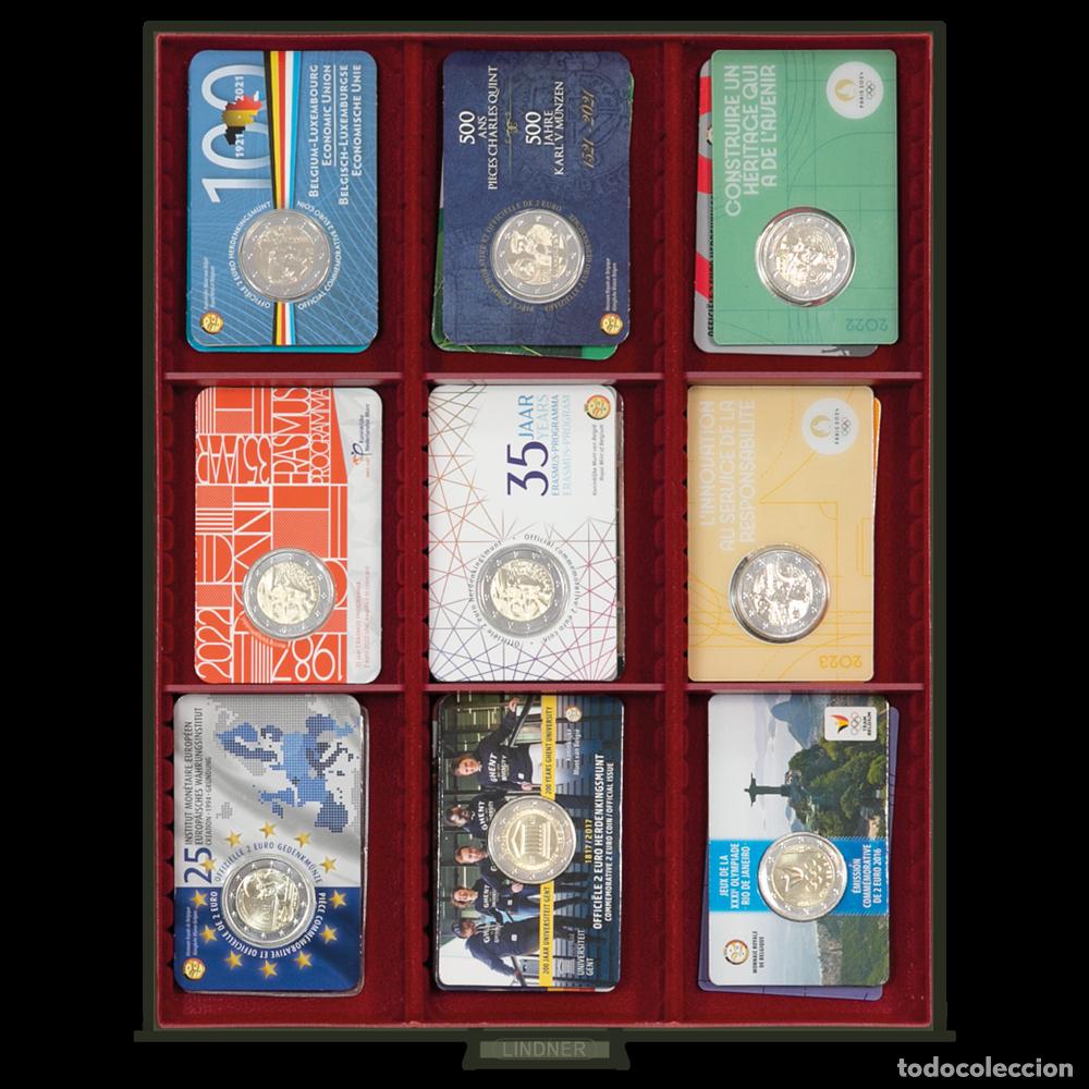 Material numism&aacute;tico: Bandeja monedas; para 35 monedas de 2 &euro;uros en c&aacute;psulas. - Foto 28