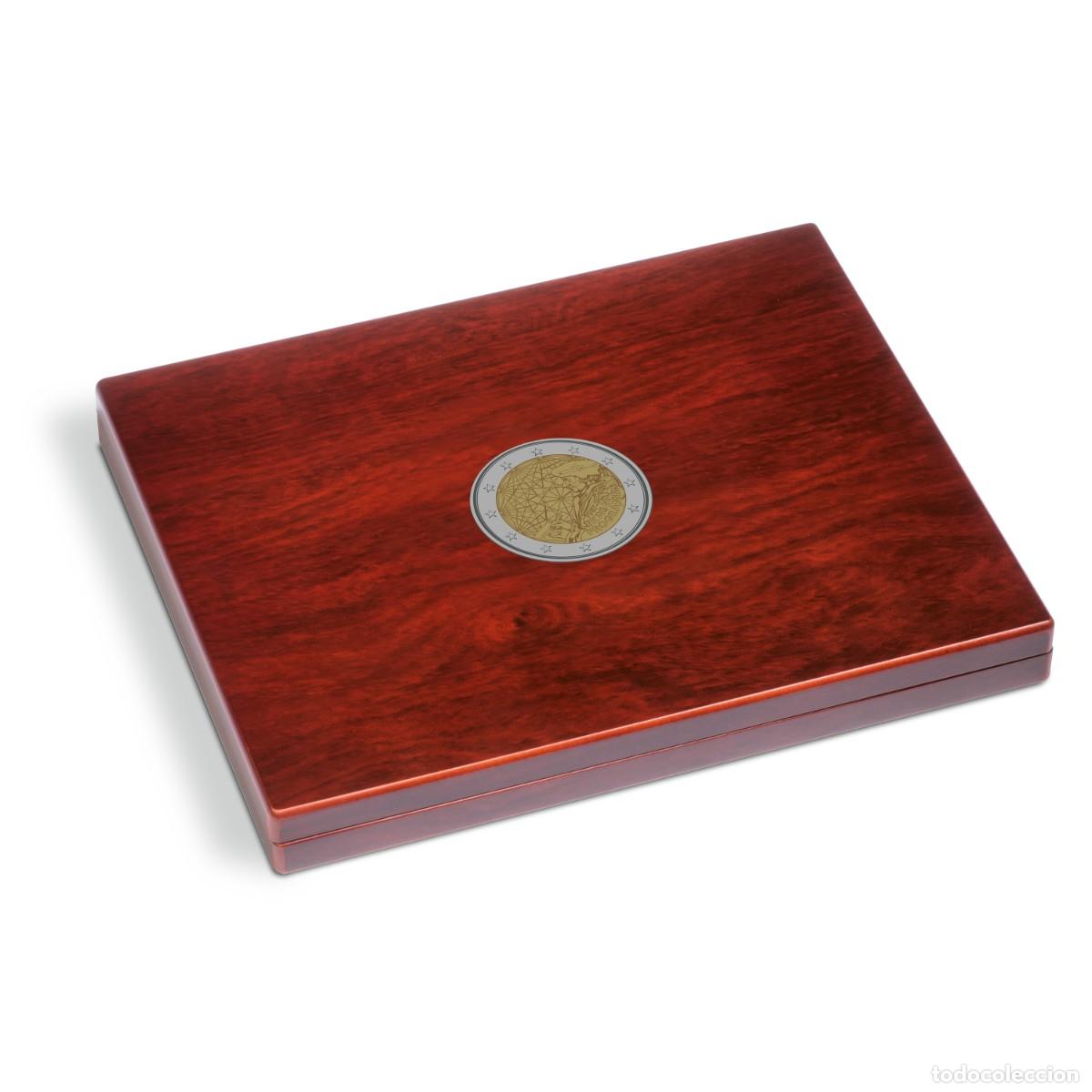 Material numism&aacute;tico: Estuche Volterra para monedas 2 &euro;uros ERASMUS. - Foto 2