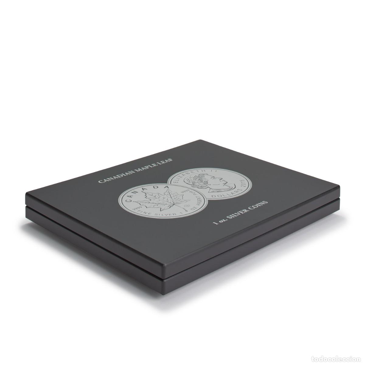 Material numism&aacute;tico: Estuche Volterra para20 monedas Onzas Plata Maple Leaf en c&aacute;psulas. - Foto 2
