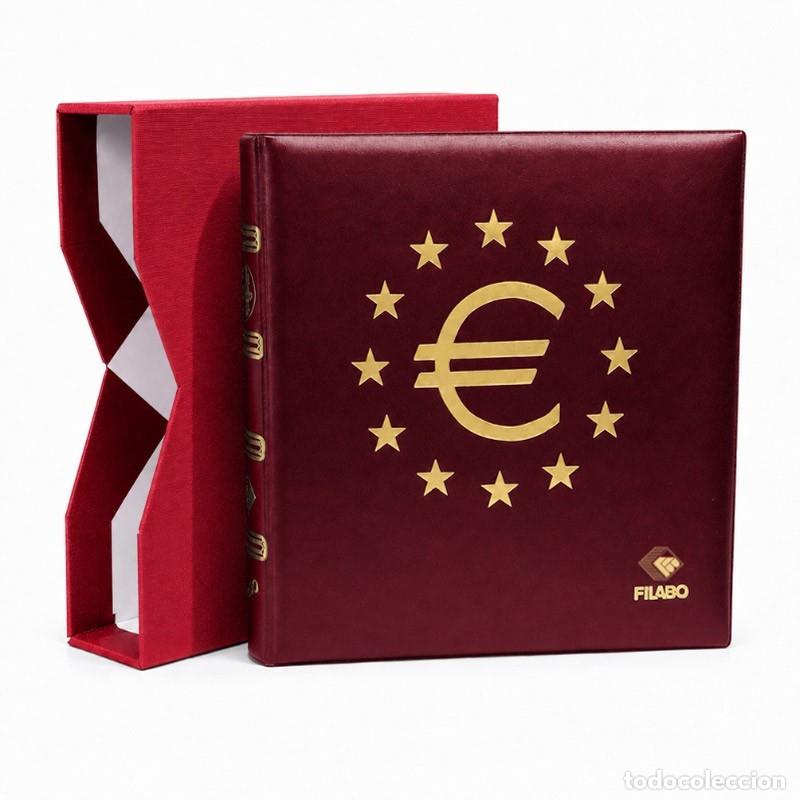 Numismatisches Material: &Aacute;lbum Numis Euro Imitaci&oacute;n Piel con cajet&iacute;n Filabo
