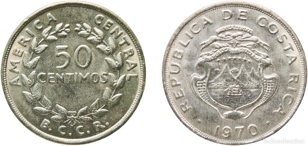 Material numism&aacute;tico: Costa Rica Second Republic 1970 50 C&eacute;ntimos Copper-nickel (75% Copper, 25% Nickel) Philadelphia Min