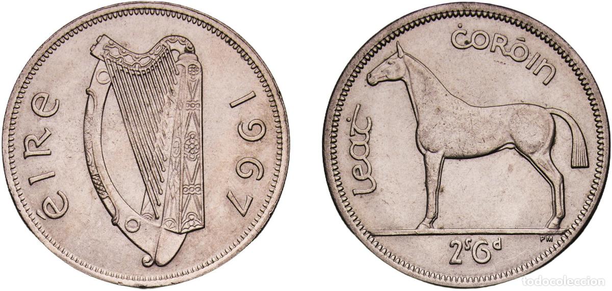 Material numism&aacute;tico: Ireland Republic 1967 &frac12; Crown / 2 Shillings 6 Pence Original luster Copper-nickel Royal Mint (Tower