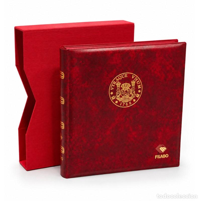 Material numism&aacute;tico: ALBUM MONEDAS NUMIS ROJO CON CAJETIN - Foto 1