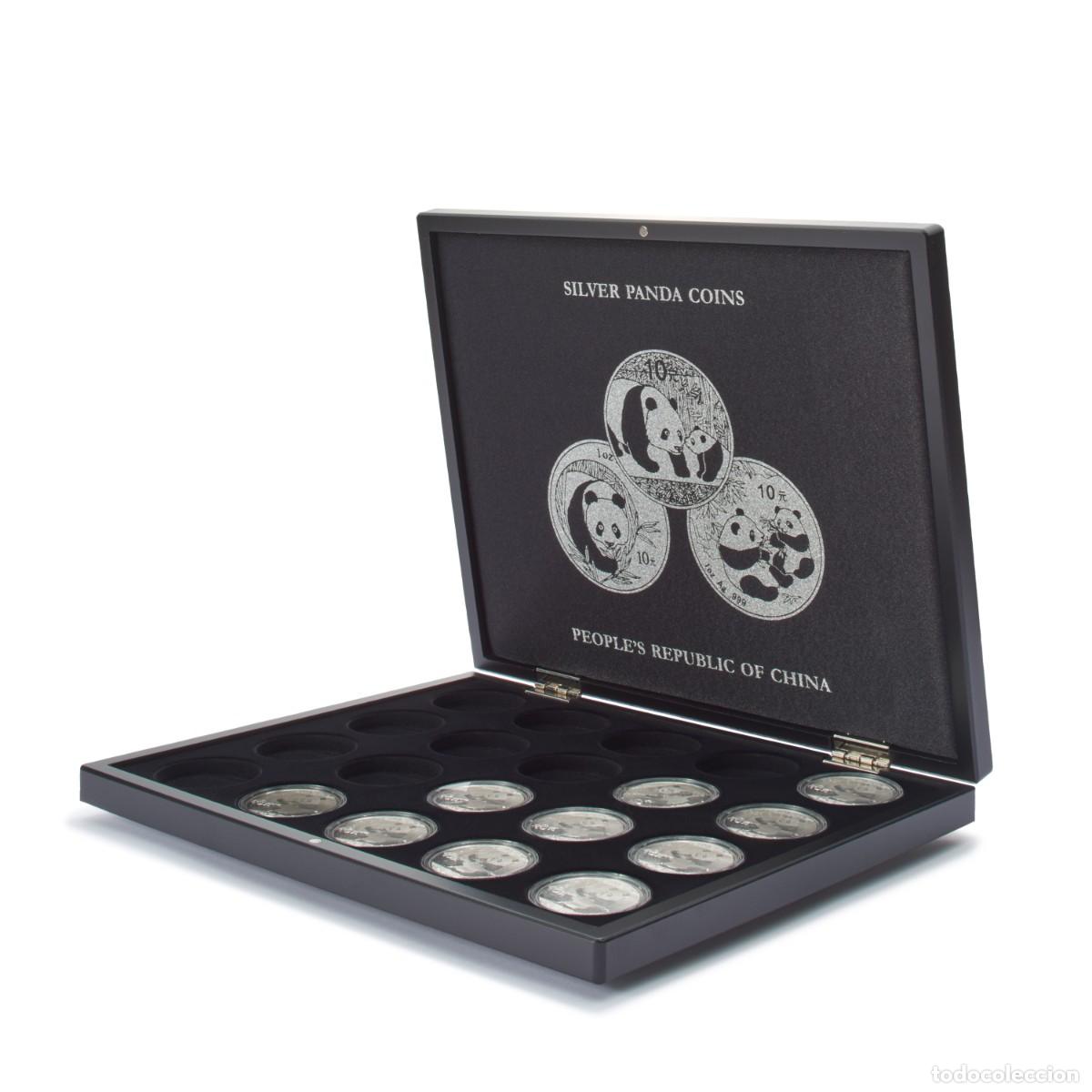 Material numism&aacute;tico: Estuche para onzas plata PANDA de China. 305x30x245mm.