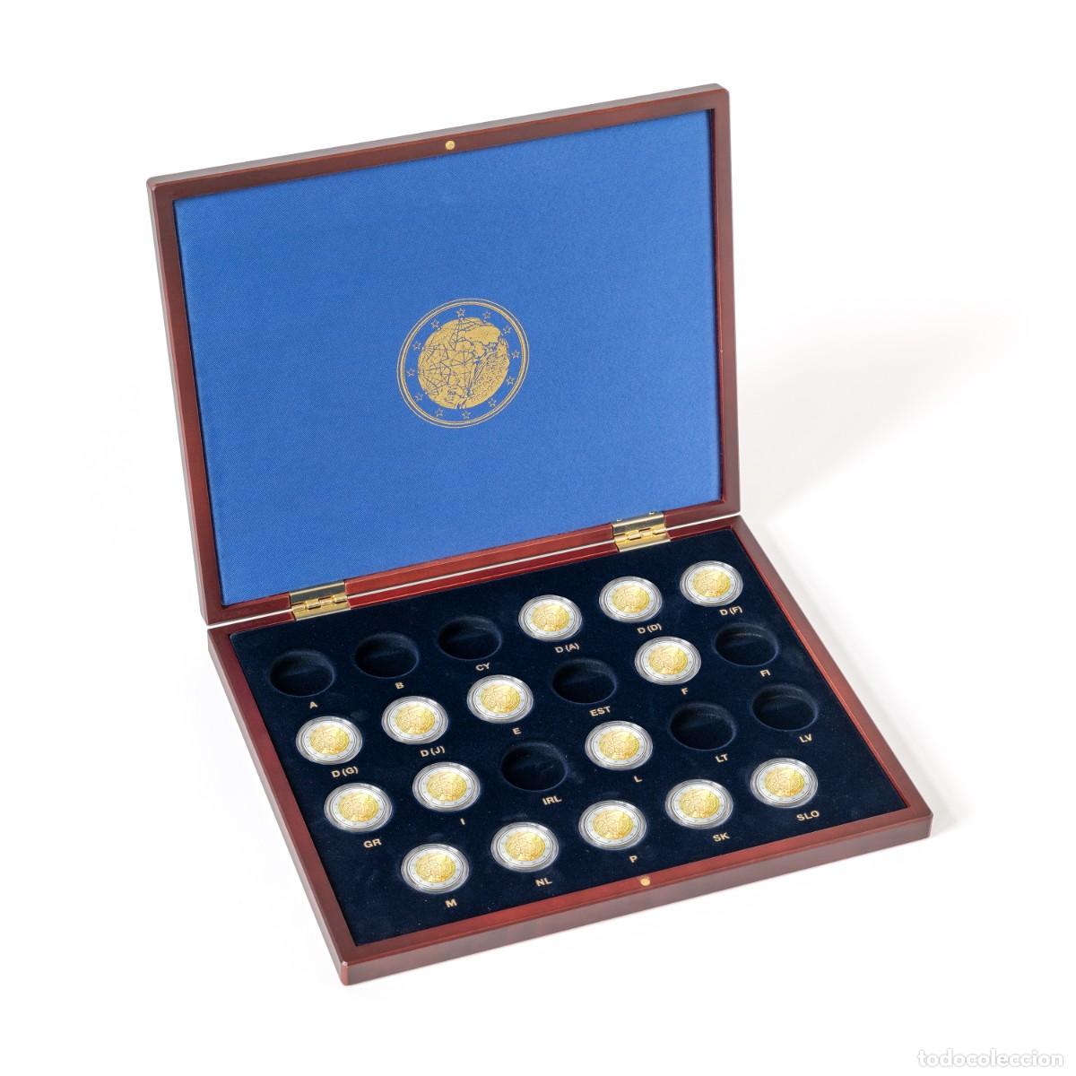 Materiale numismatico: Estuche para 23 monedas de 2&euro;uros, emisi&oacute;n conjunta 2022. ERASMUS