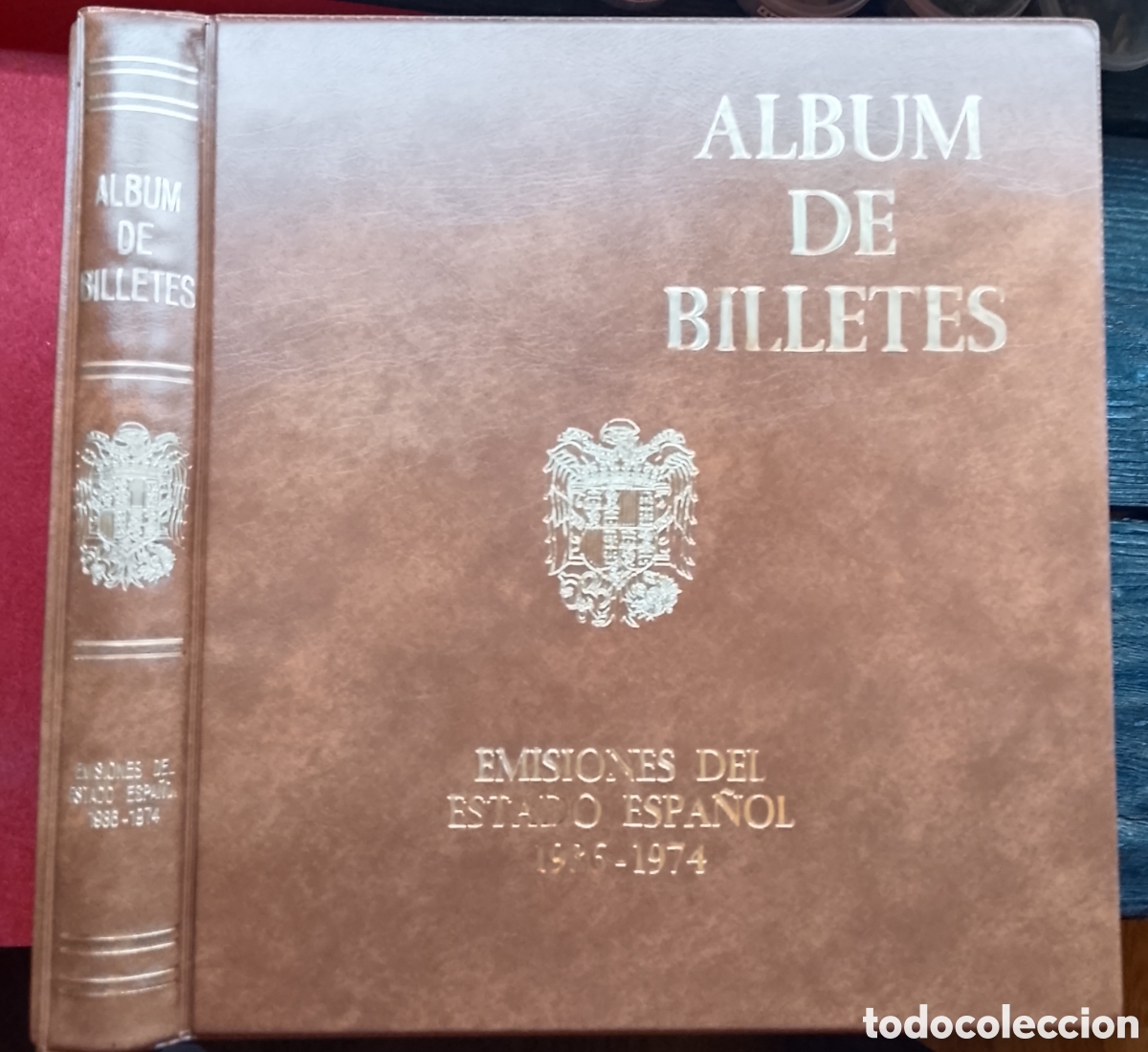 Numismatic Material: Album de lujo para billetes del estado Espa&ntilde;ol