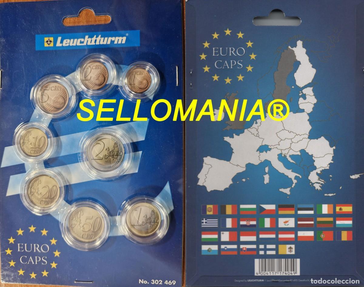 Numismatic Material: JUEGO DE CAPSULAS PARA MONEDAS DE EUROS EURO CAPS LEUCHTTURM ALEMANIA
