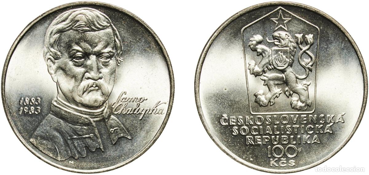 Material numism&aacute;tico: Czechoslovakia Socialist Republic 1983 100 Korun (Samo Chal&uacute;pka) Silver (.500) (Copper .400, Nickel