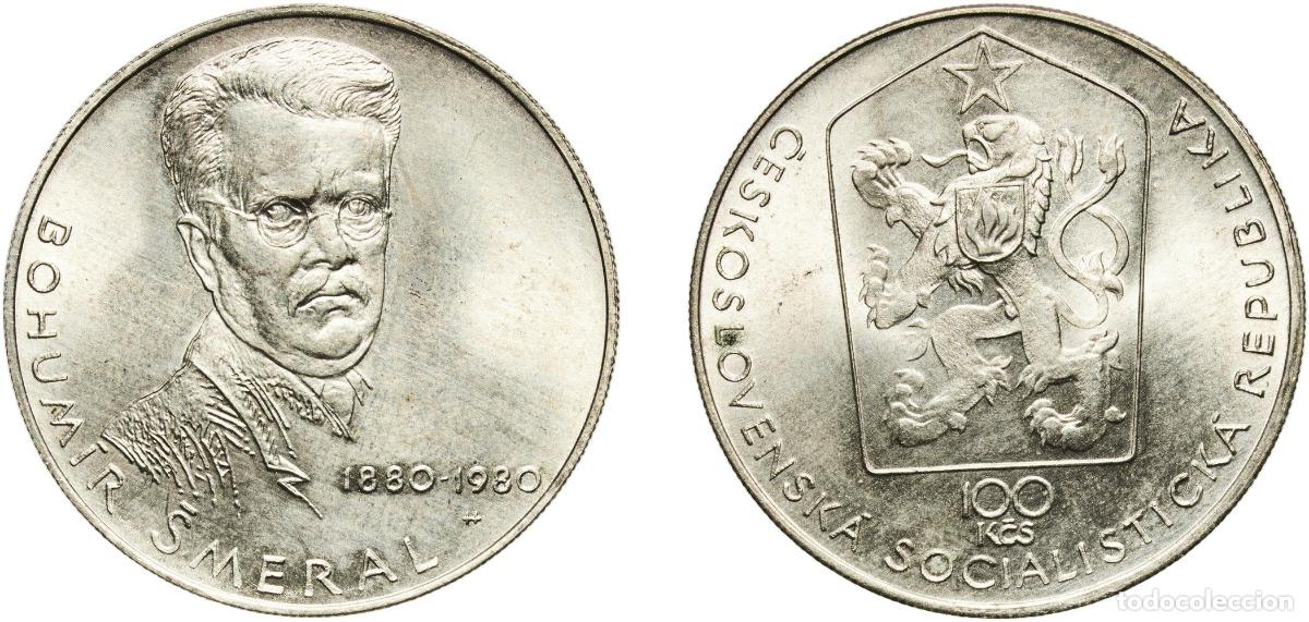 Material numism&aacute;tico: Czechoslovakia Socialist Republic 1980 100 Korun (Bohum&iacute;r &Scaron;meral) Silver (.500) (Copper .400, Nicke