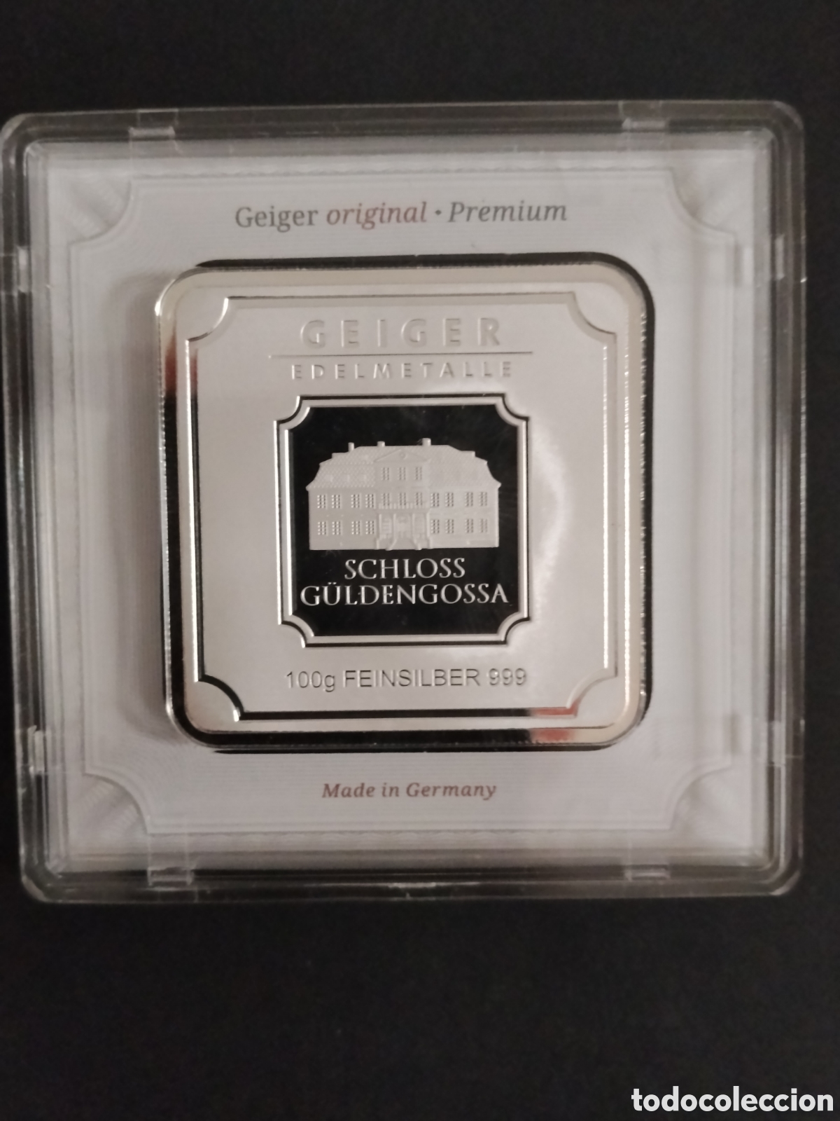 Material numism&aacute;tico: Lingote geiger 100g plata999 - Foto 2