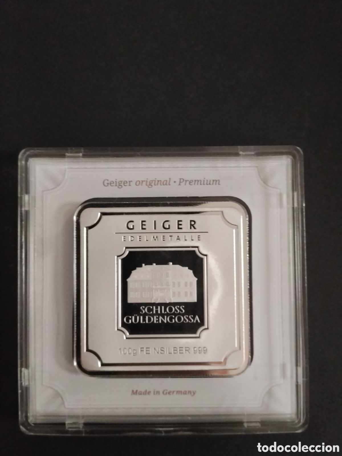 Material numism&aacute;tico: Lingote geiger 100g plata999 - Foto 1