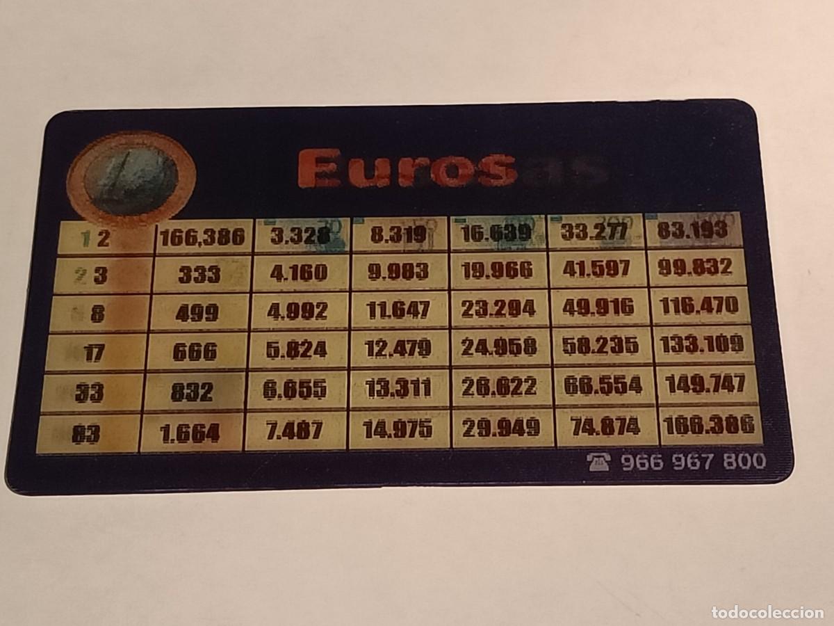 Materiale numismatico: Conversor Euros Pesetas - Publicidad Comercial Arqu&eacute; Hospitalet