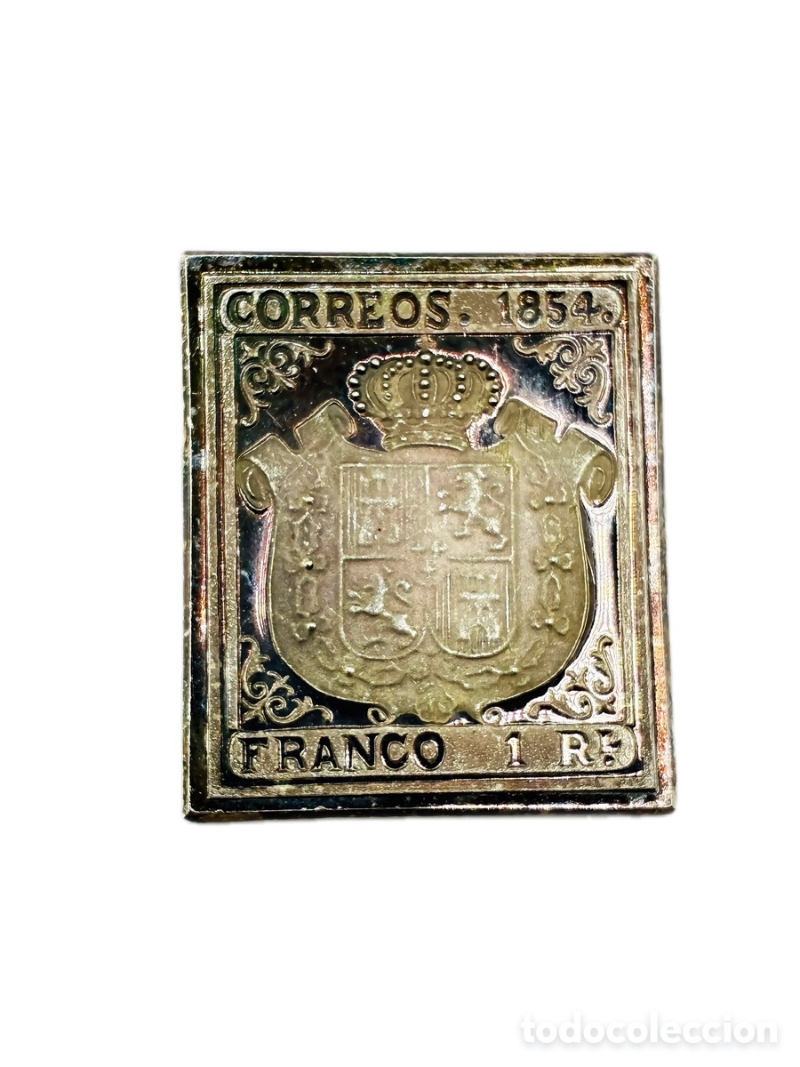 Material numism&aacute;tico: Portugal &ndash; Pedro V &ndash; 5 Reis 1855 &ndash; Silver Stamp Collection &ndash; Plata 999