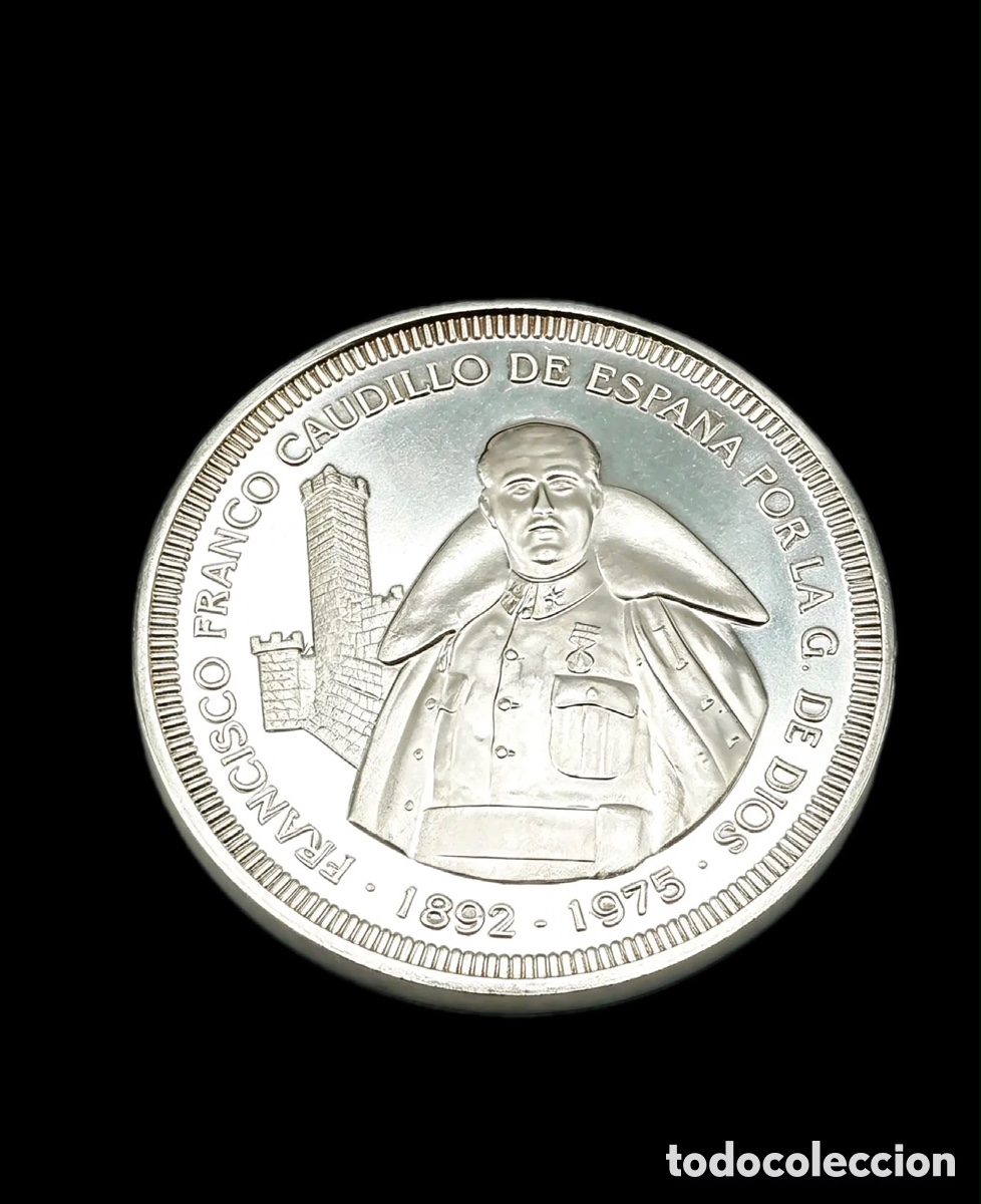 Numismatisches Material: Moneda conmemorativa de 1 onza de plata pura 999 &ndash; Francisco Franco (1892&ndash;1975) &ndash; 31,1 g