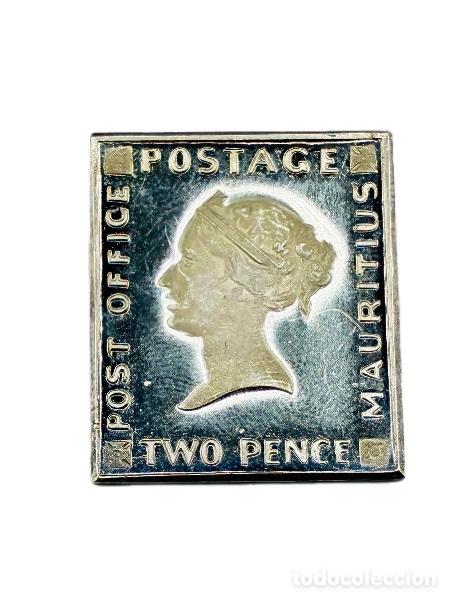 Material numism&aacute;tico: Two Pence &ldquo;Post Office&rdquo; (1847) &ndash; R&eacute;plica en plata pura 999 &ndash; 5,6 g