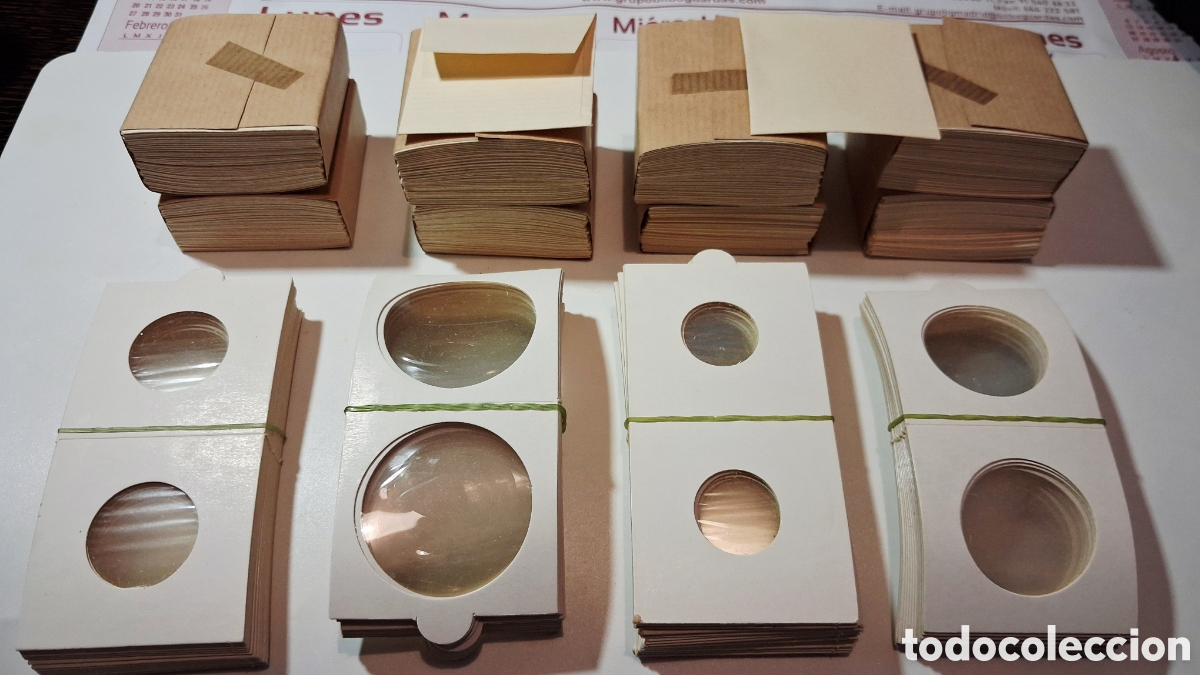 Material numism&aacute;tico: LOTE MATERIAL NUMISMATICO. Capsulas y sobres.