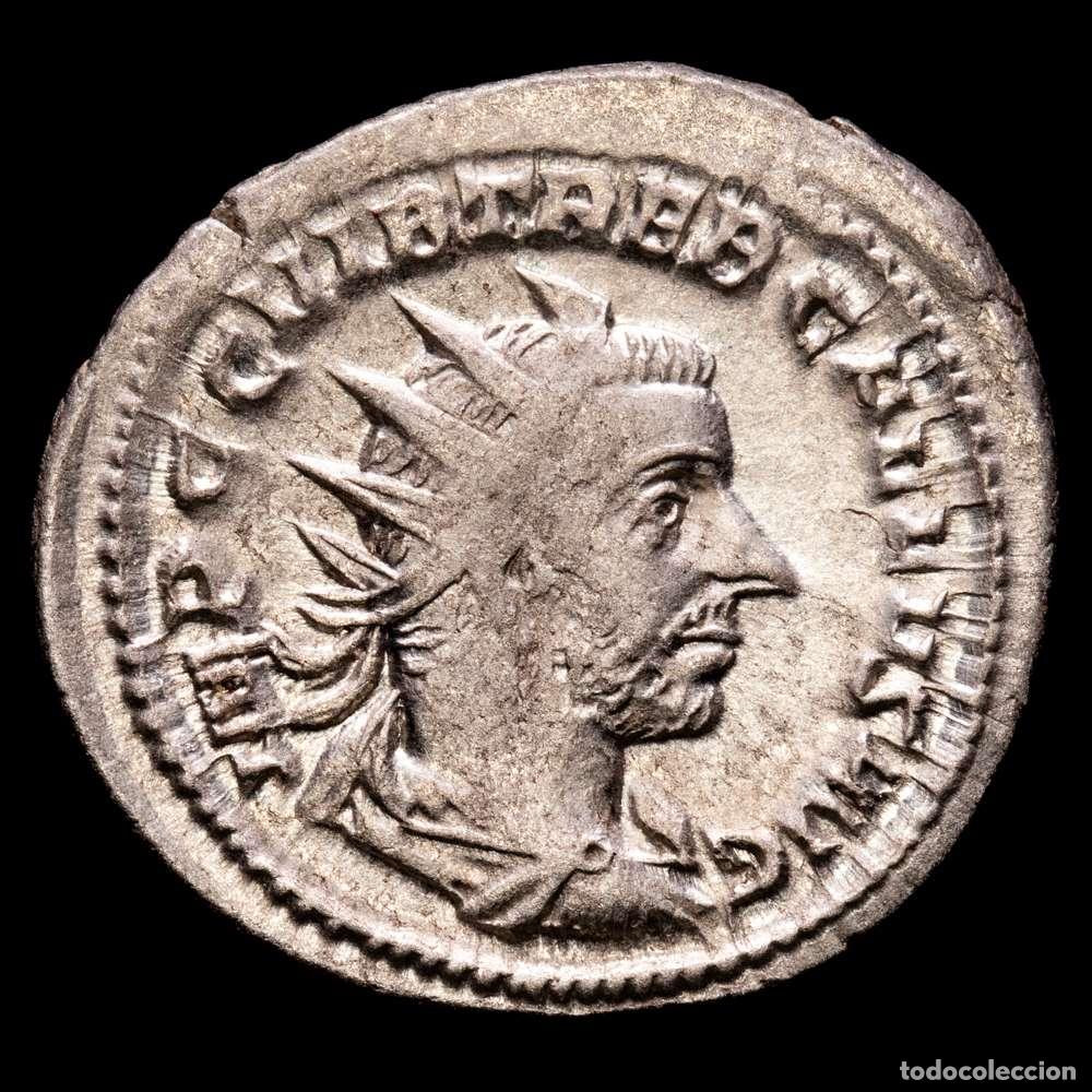 Material numism&aacute;tico: Treboniano Galo. Antoniniano. 251-253 dC Roma. (Ric-41). (Rsc-88a). Ag. 3,46 gramos. MBC+.