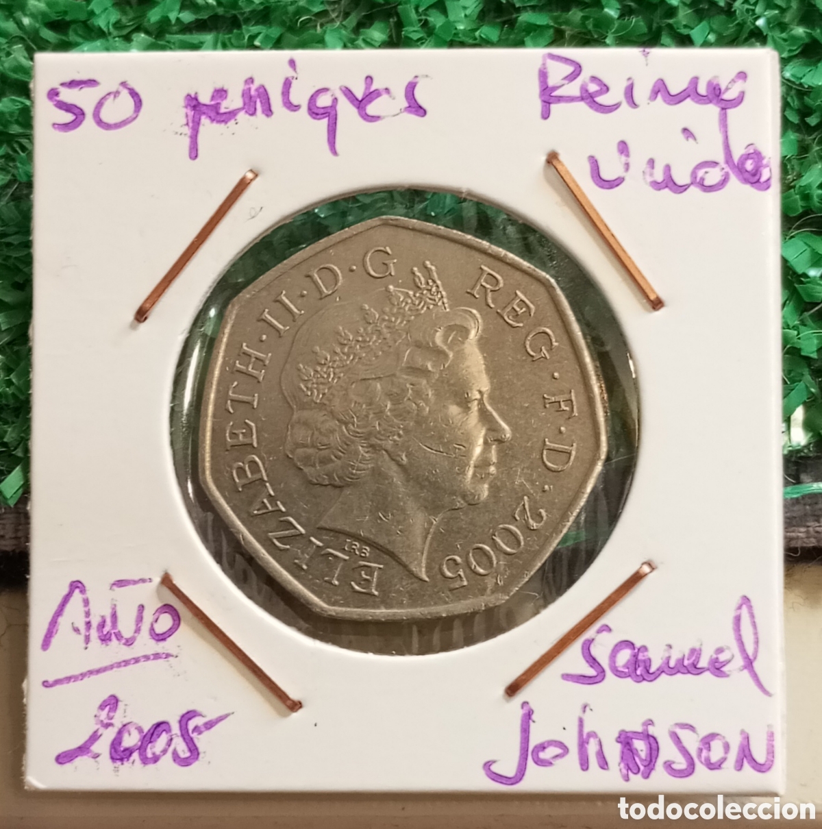 Numismatisches Material: Lote 2 monedas Reino Unido iguales