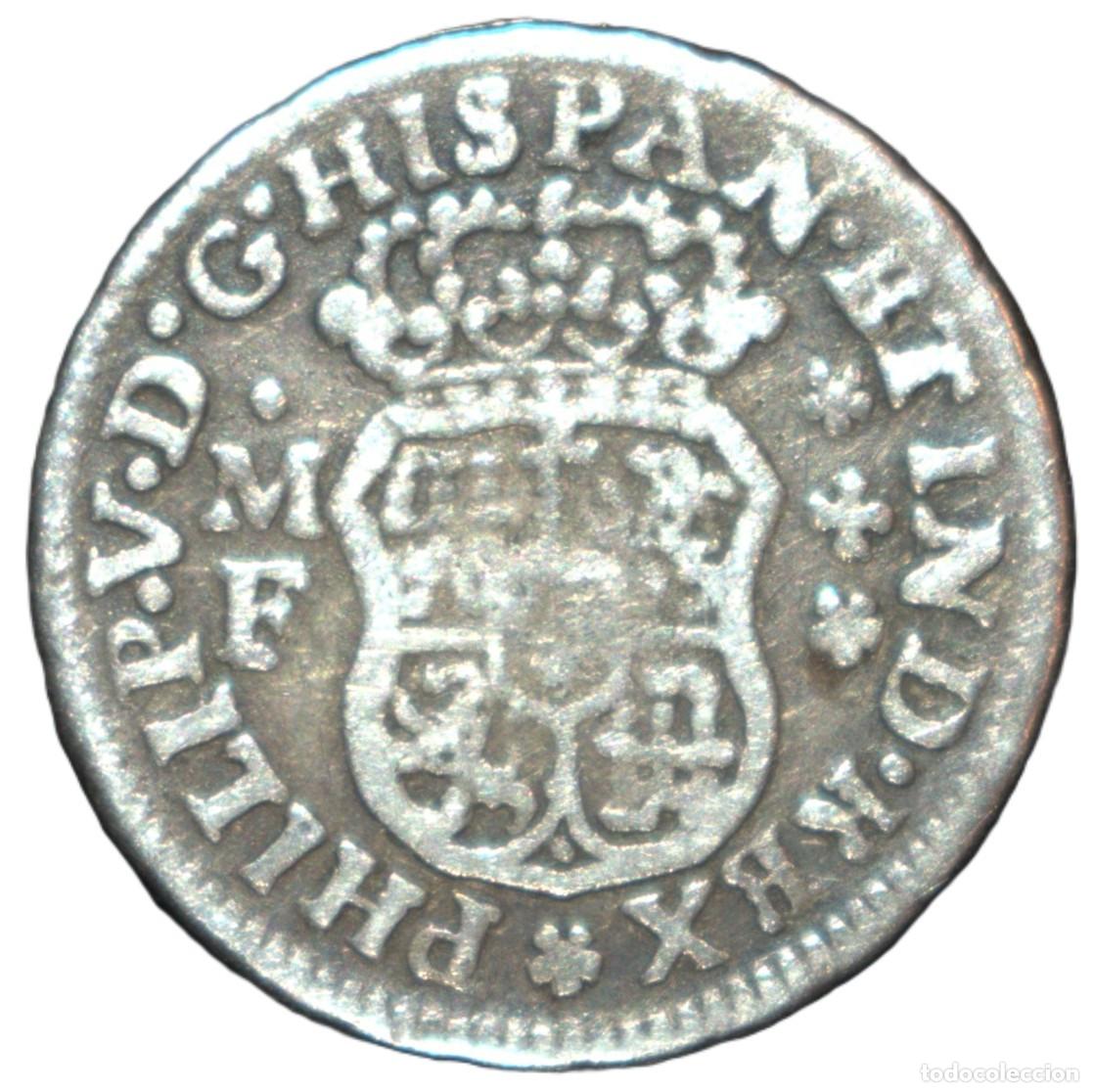 Material numism&aacute;tico: 1741. Felipe V. Mejico. Medio Real. MF