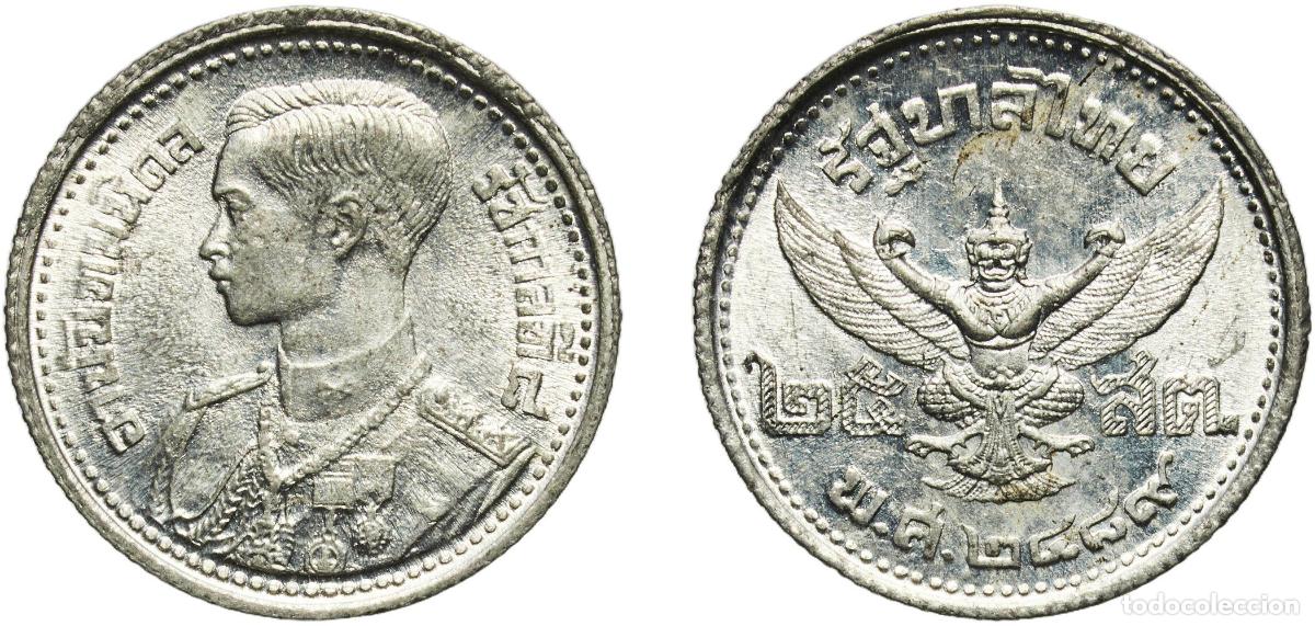 Material numism&aacute;tico: Thailand Kingdom 2489 (1946) 25 Satang - Rama VIII posthumous Tin Bangkok Mint (226348000) 2.6g UNC