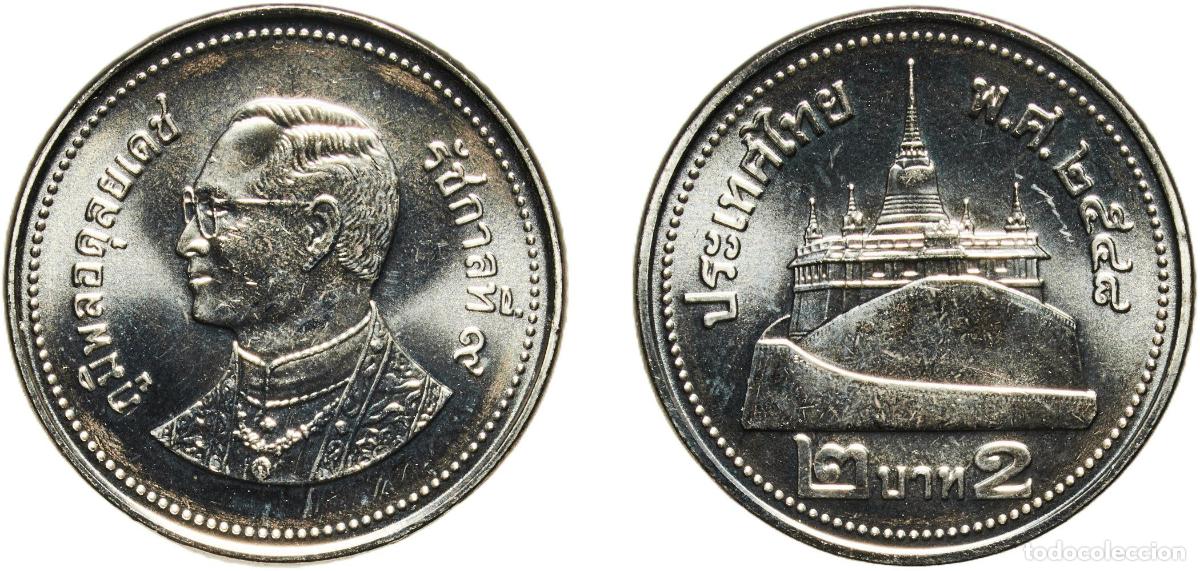 Material numism&aacute;tico: Thailand Kingdom 2548 (2005) 2 Baht - Rama IX Nickel plated steel Royal Canadian Mint (60000000) 4.