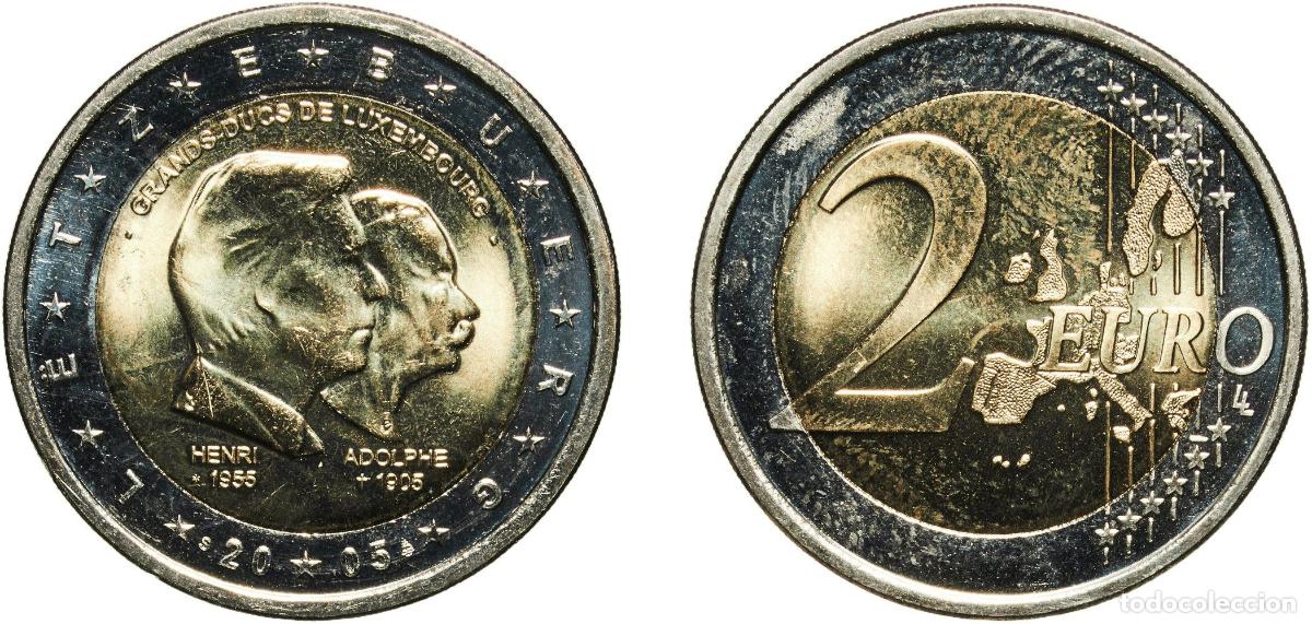 Material numism&aacute;tico: Luxembourg 2005 S 2 Euros - Henri I (Henri and Adolphe) Bimetallic: nickel brass clad nickel centre