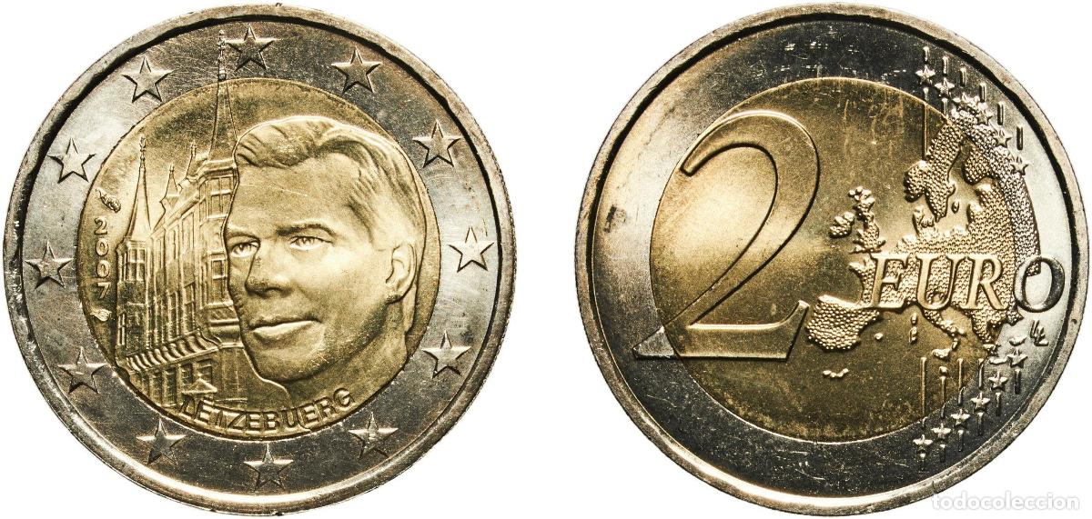 Material numism&aacute;tico: Luxembourg 2007 F 2 Euros - Henri I (Palais Grand-Ducal) Bimetallic: nickel brass clad nickel centr