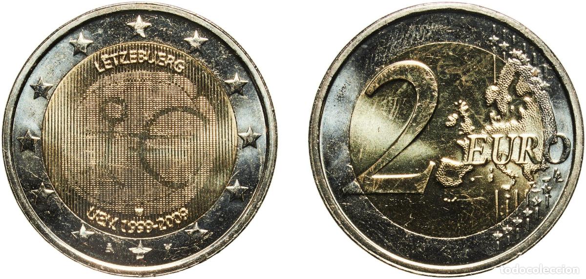 Material numism&aacute;tico: Luxembourg 2009 2 Euro - Henri I (10 Years of EMU) Bimetallic: nickel brass clad nickel centre in c