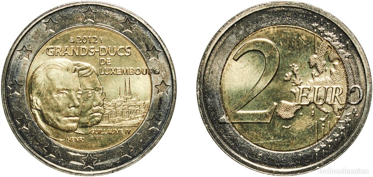 Material numism&aacute;tico: Luxembourg 2012 2 Euros - Henri I (Death of William IV) Bimetallic: nickel brass clad nickel centre