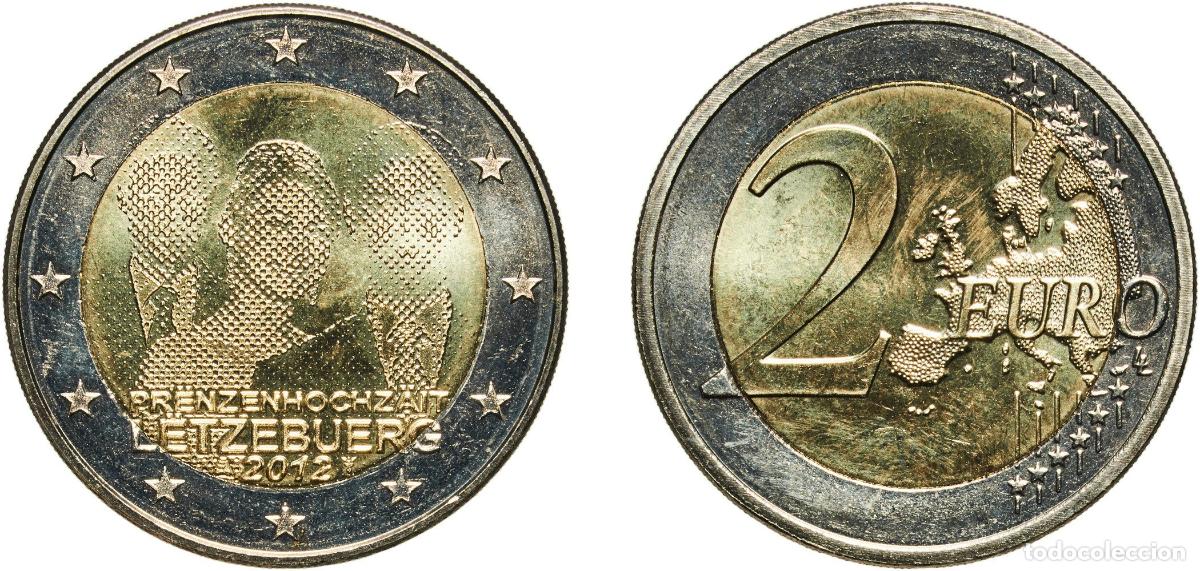 Material numism&aacute;tico: Luxembourg 2012 2 Euros - Henri I (Royal Wedding) Bimetallic: nickel brass clad nickel centre in co