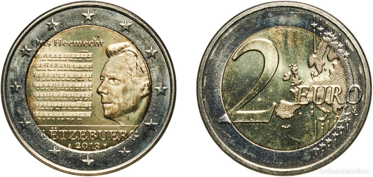 Material numism&aacute;tico: Luxembourg 2013 2 Euros - Henri I (National Anthem) Bimetallic: nickel brass clad nickel centre in