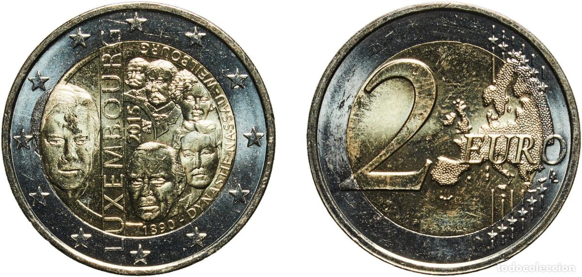Material numism&aacute;tico: Luxembourg 2015 2 Euros - Henri I (House of Nassau-Weilburg) Bimetallic: nickel brass clad nickel c