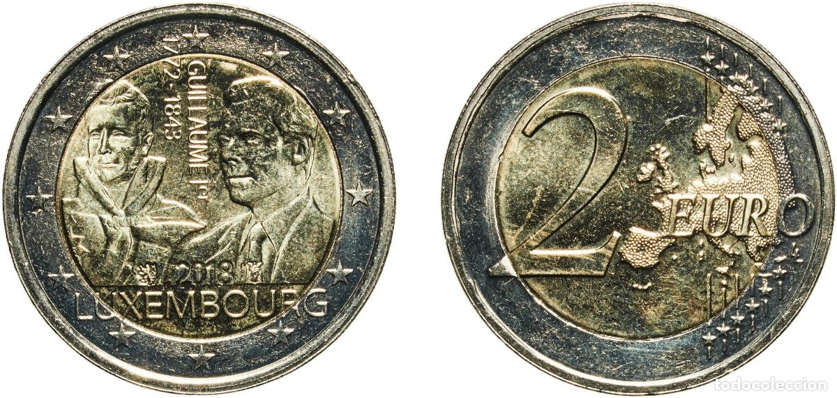 Material numism&aacute;tico: Luxembourg 2018 2 Euros - Henri I (William I) Bimetallic: nickel brass clad nickel centre in copper