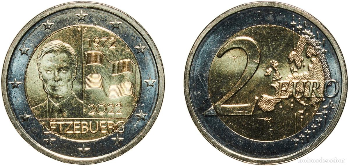 Material numism&aacute;tico: Luxembourg 2022 2 Euros - Henri I (Flag of Luxembourg) Bimetallic: nickel brass clad nickel centre