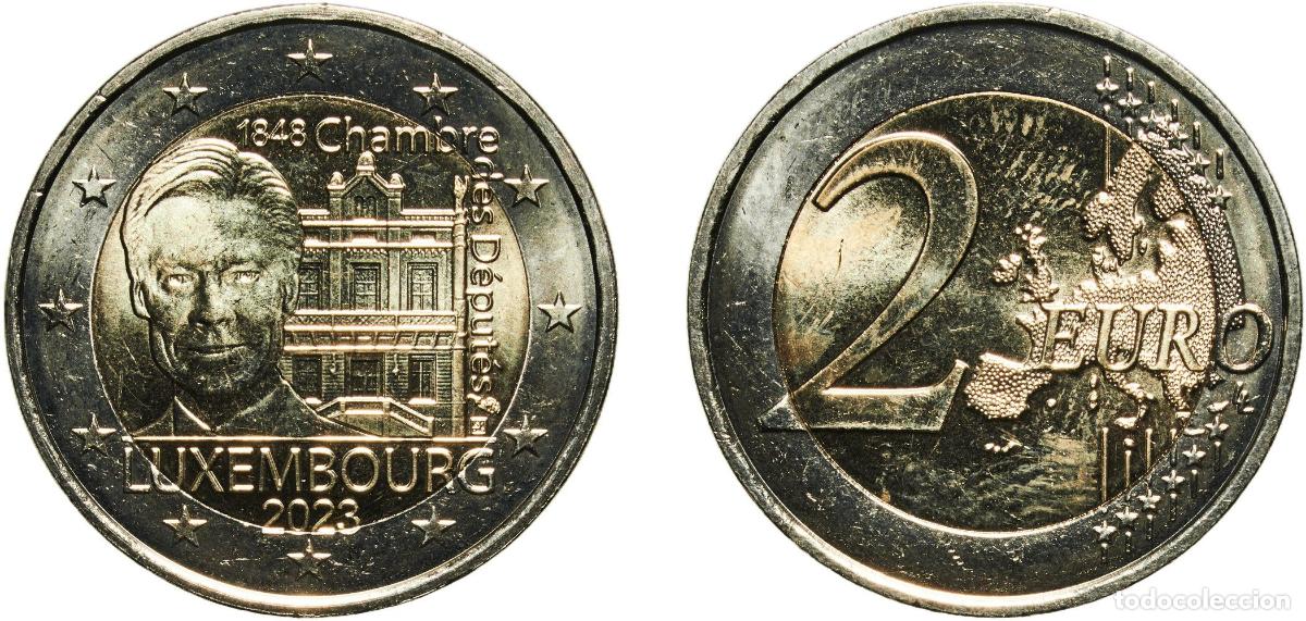Material numism&aacute;tico: Luxembourg 2023 2 Euros (Chamber of Deputies) Bimetallic: nickel brass clad nickel centre in copper