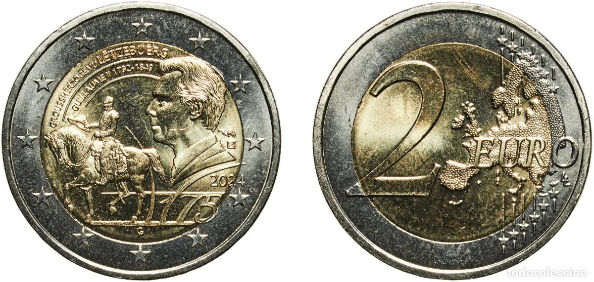 Material numism&aacute;tico: Luxembourg 2024 2 Euros - Henri I (Guillaume II - classic version) Bimetallic: nickel brass clad ni