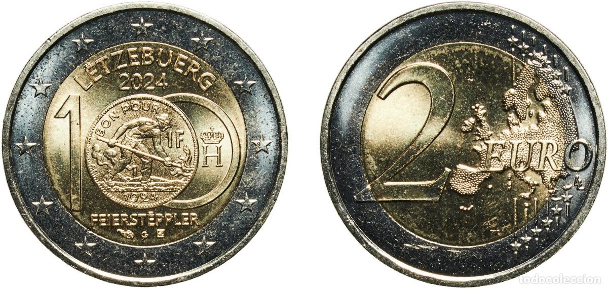 Material numism&aacute;tico: Luxembourg 2024 2 Euro - Henri I (Feierst&euml;ppler - classic version) Bimetallic: nickel brass clad ni