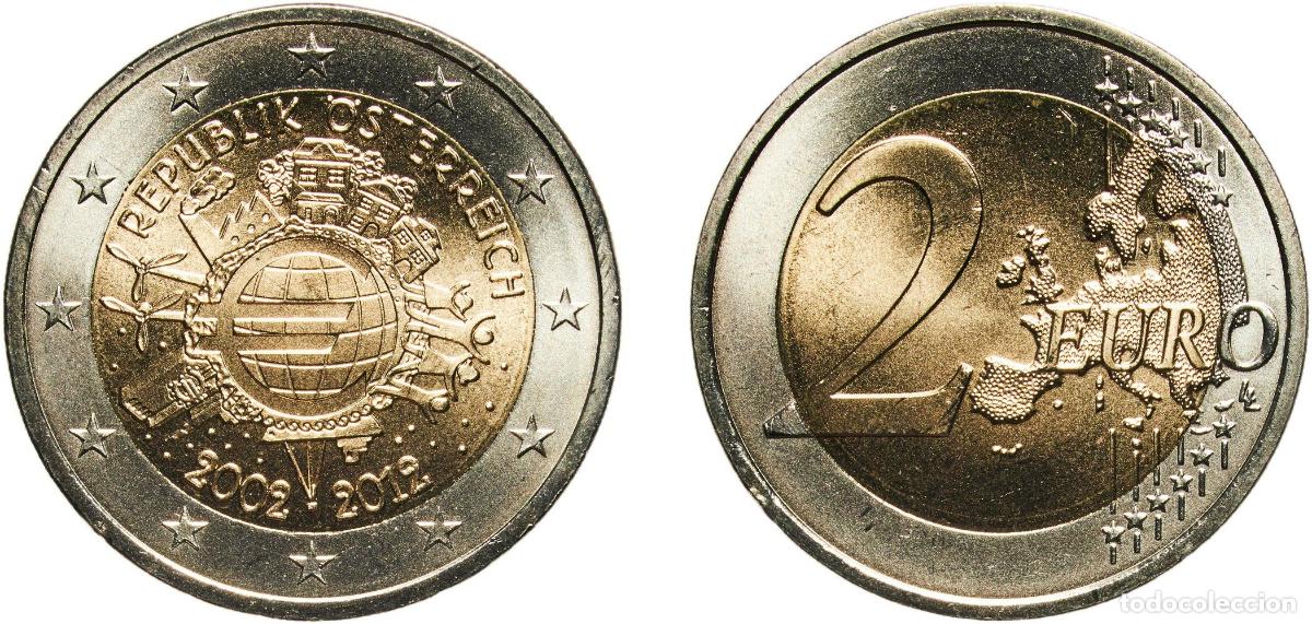 Material numism&aacute;tico: Austria Second Republic 2012 2 Euros (10 Years of Euro Cash) Bimetallic: nickel brass clad nickel c
