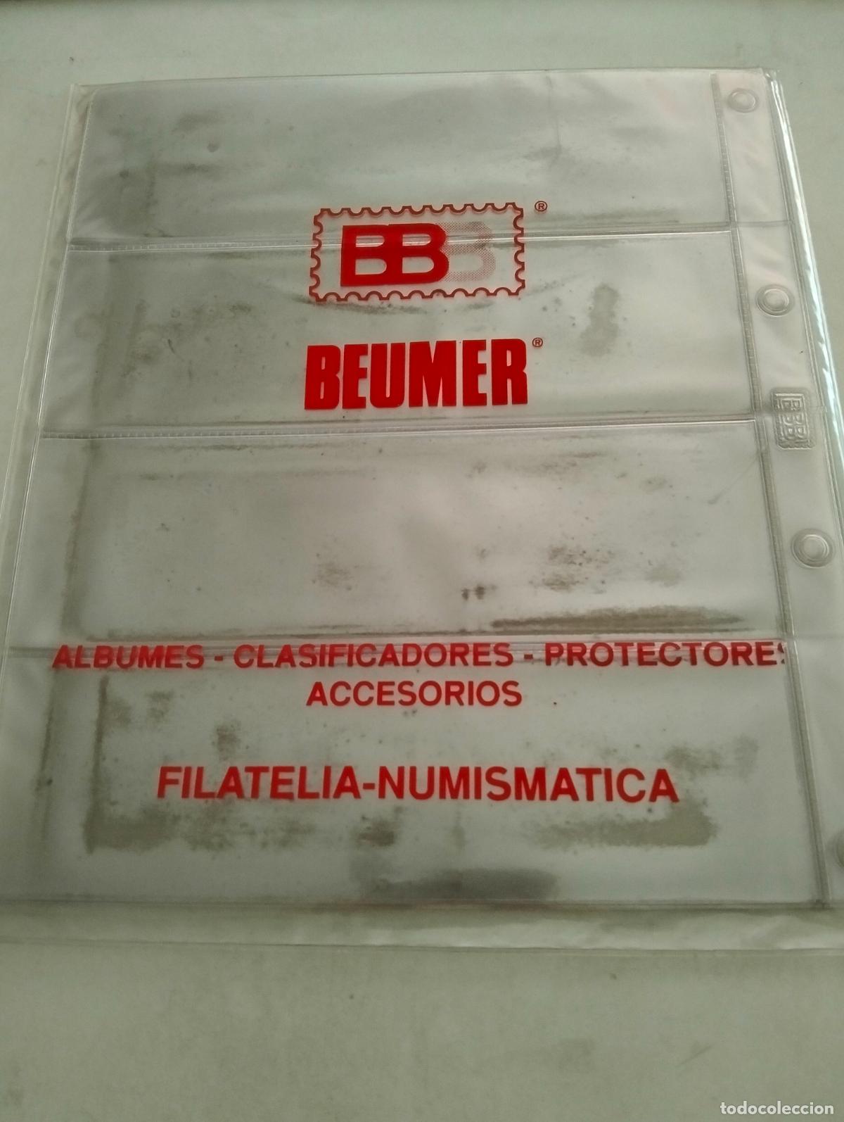 Material numism&aacute;tico: LOTE 7 FUNDAS DE PLASTICO BEUMER, COMPARTIMIENTOS HORIZONTALES