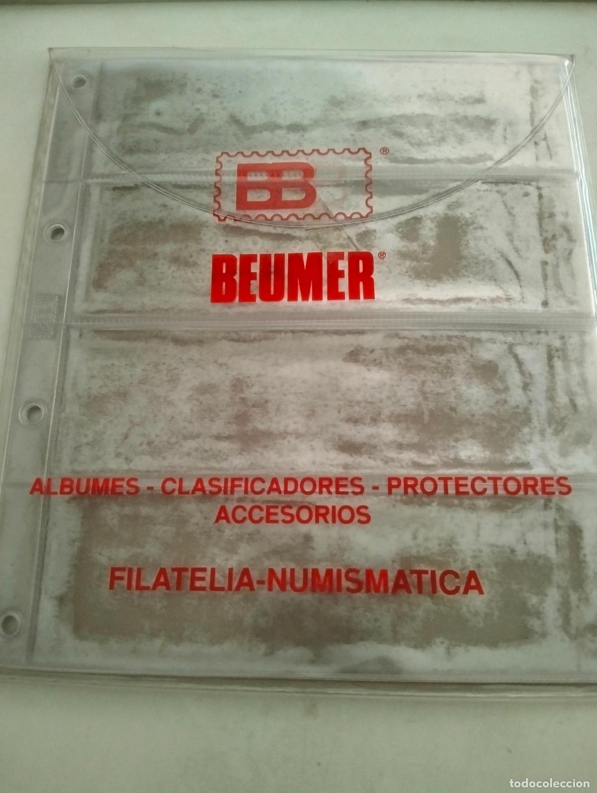 Material numism&aacute;tico: LOTE 9 FUNDAS DE PLASTICO BEUMER, COMPARTIMIENTOS HORIZONTALES