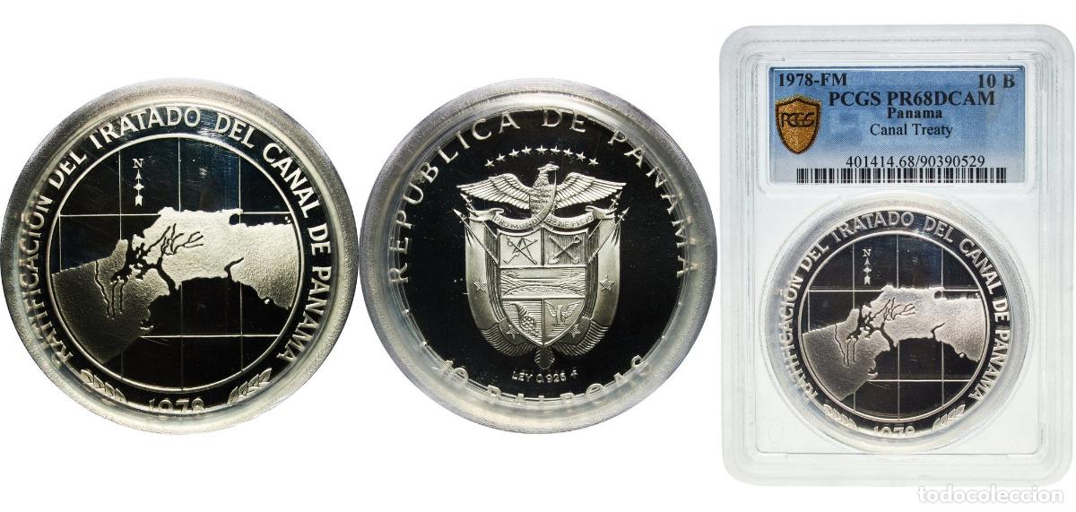 Material numism&aacute;tico: Panama Republic 1978 FM 10 Balboas (Ratification of Panama Canal Treaty; Silver) Silver (.925) The