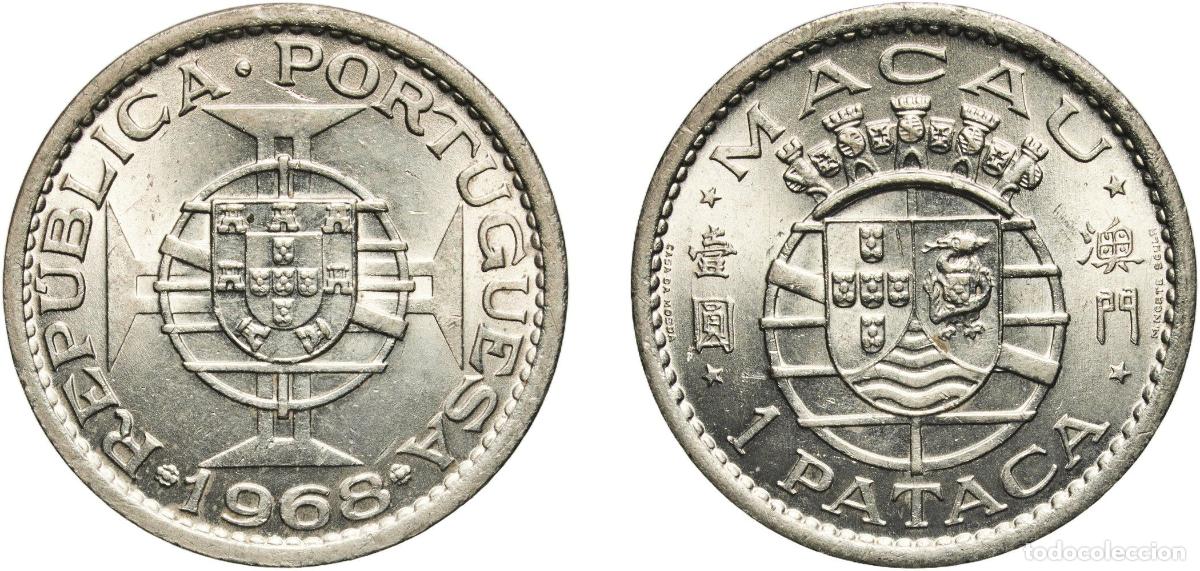 Material numism&aacute;tico: China Macau Portuguese Overseas Province 1968 1 Pataca Nickel (5000000) 10.63g UNC KM 6 Sch&ouml;n 7