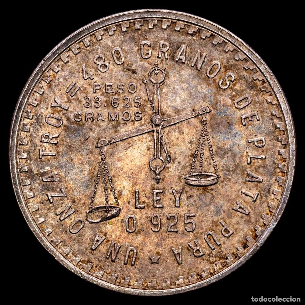 Material numism&aacute;tico: M&eacute;xico. Onza Troy. (33,625 g.). M&eacute;xico. 1949. KM-49A. XF+. Tono.