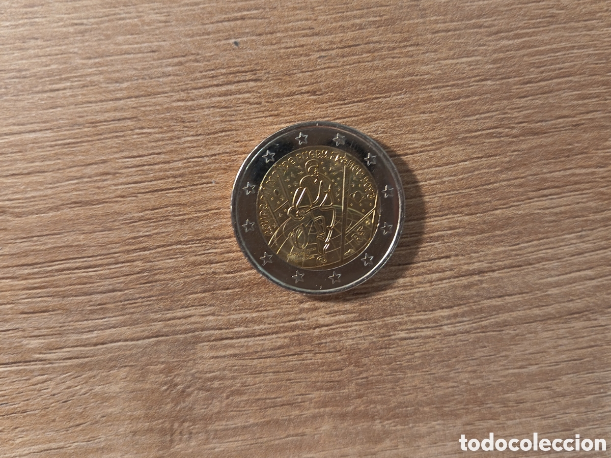 Material numism&aacute;tico: Moneda de 2&euro; de la Copa del Mundo de Rugby, Francia, 2023