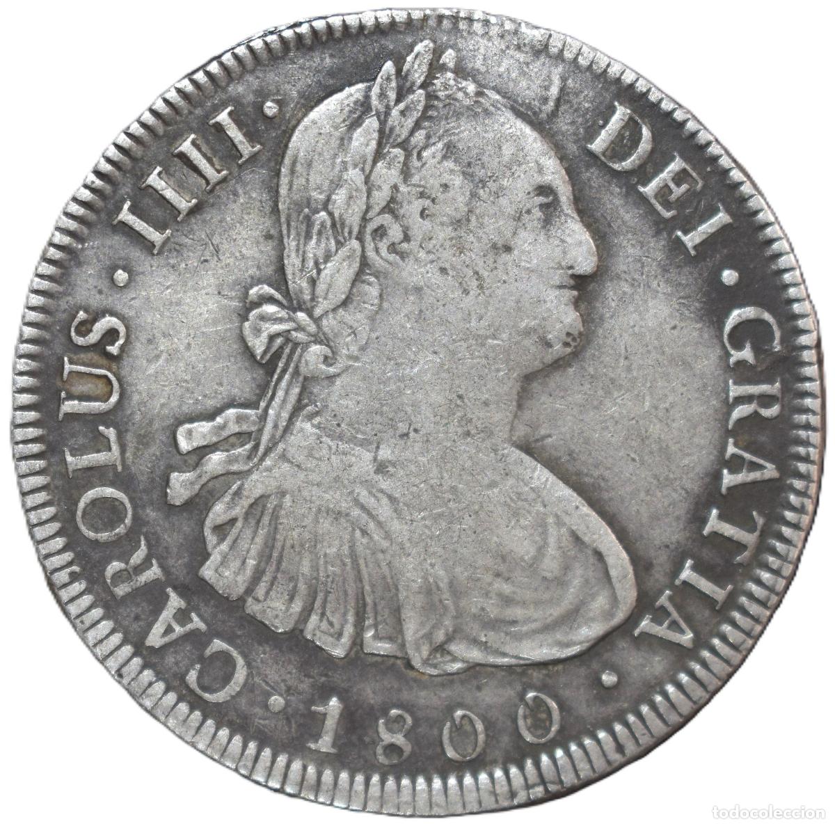 Material numism&aacute;tico: 1800. Carlos IV. 8 Reales de Potos&iacute;. Ensayador PP. MBC+. Flan Grande.