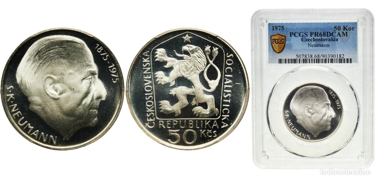 Material numism&aacute;tico: Czechoslovakia Socialist Republic 1975 50 Korun PROOF (Stanislav Kostka Neumann) Silver (.700) (500