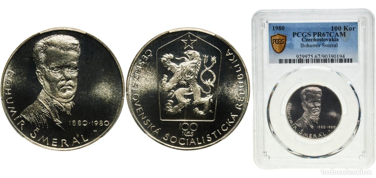 Material numism&aacute;tico: Czechoslovakia Socialist Republic 1980 100 Korun PROOF (Bohum&iacute;r &Scaron;meral) Silver (.500) (Copper .400,